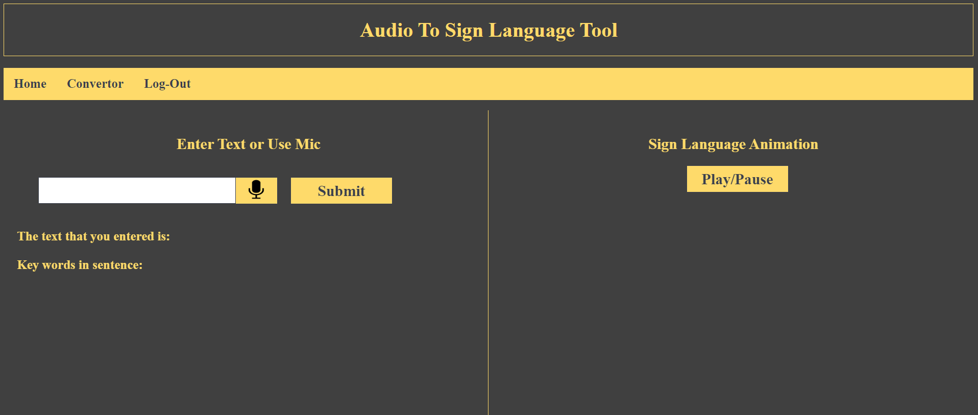 Text/Audio To Sign Language Converter